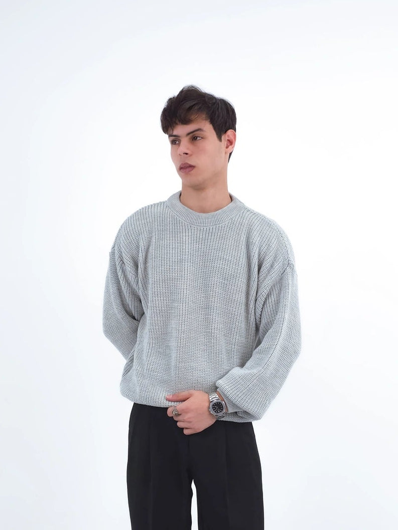 Silver Knitted Sweater