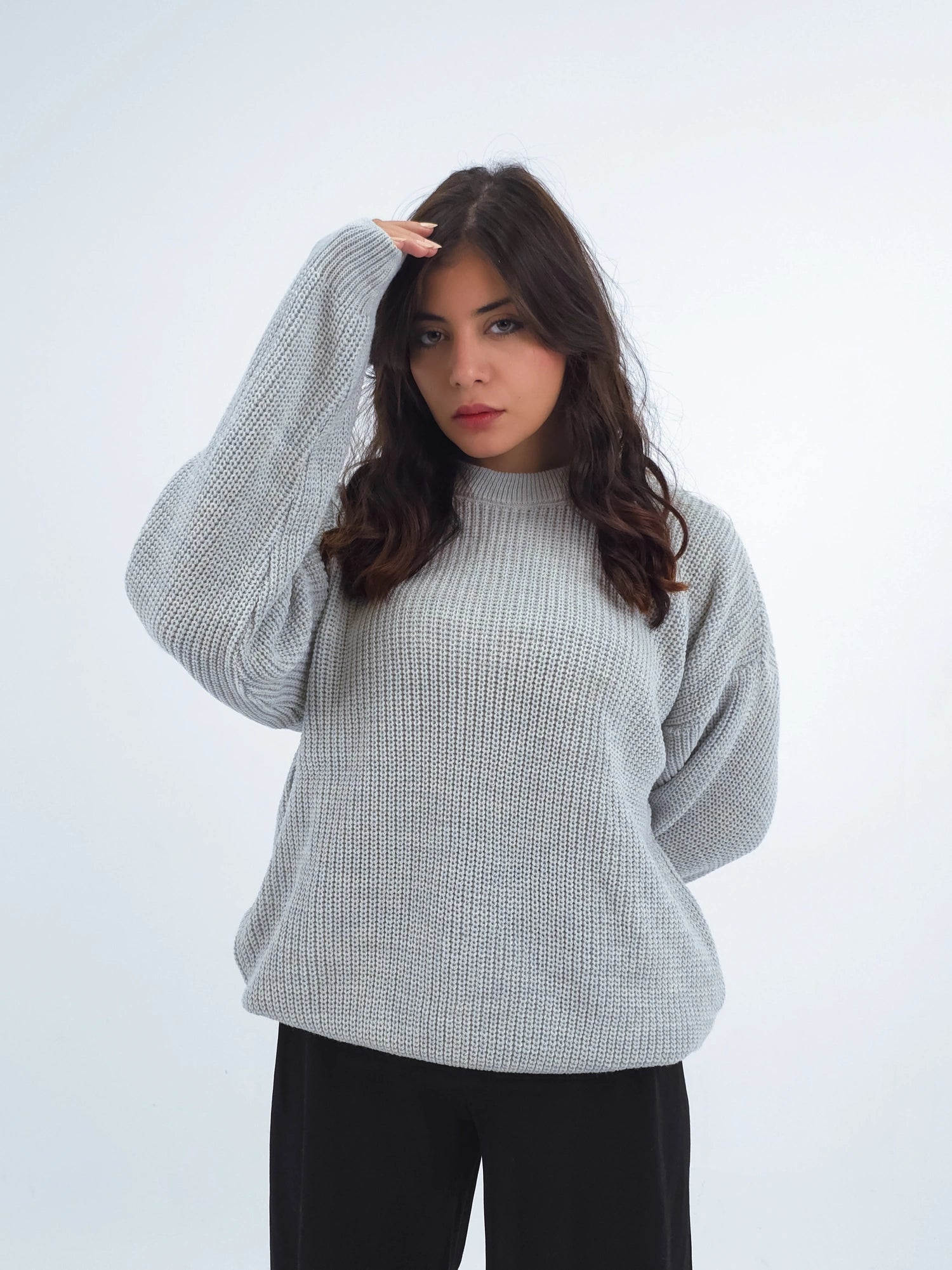 Silver Knitted Sweater