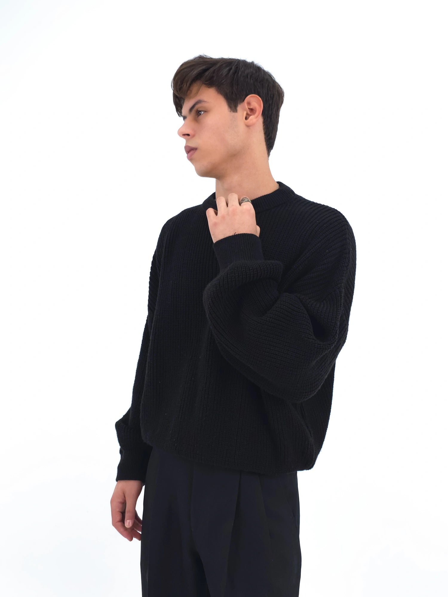 Black Knitted Sweater