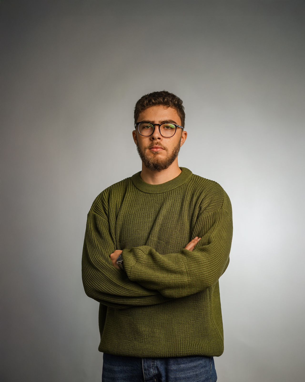 Olive Knitted Sweater