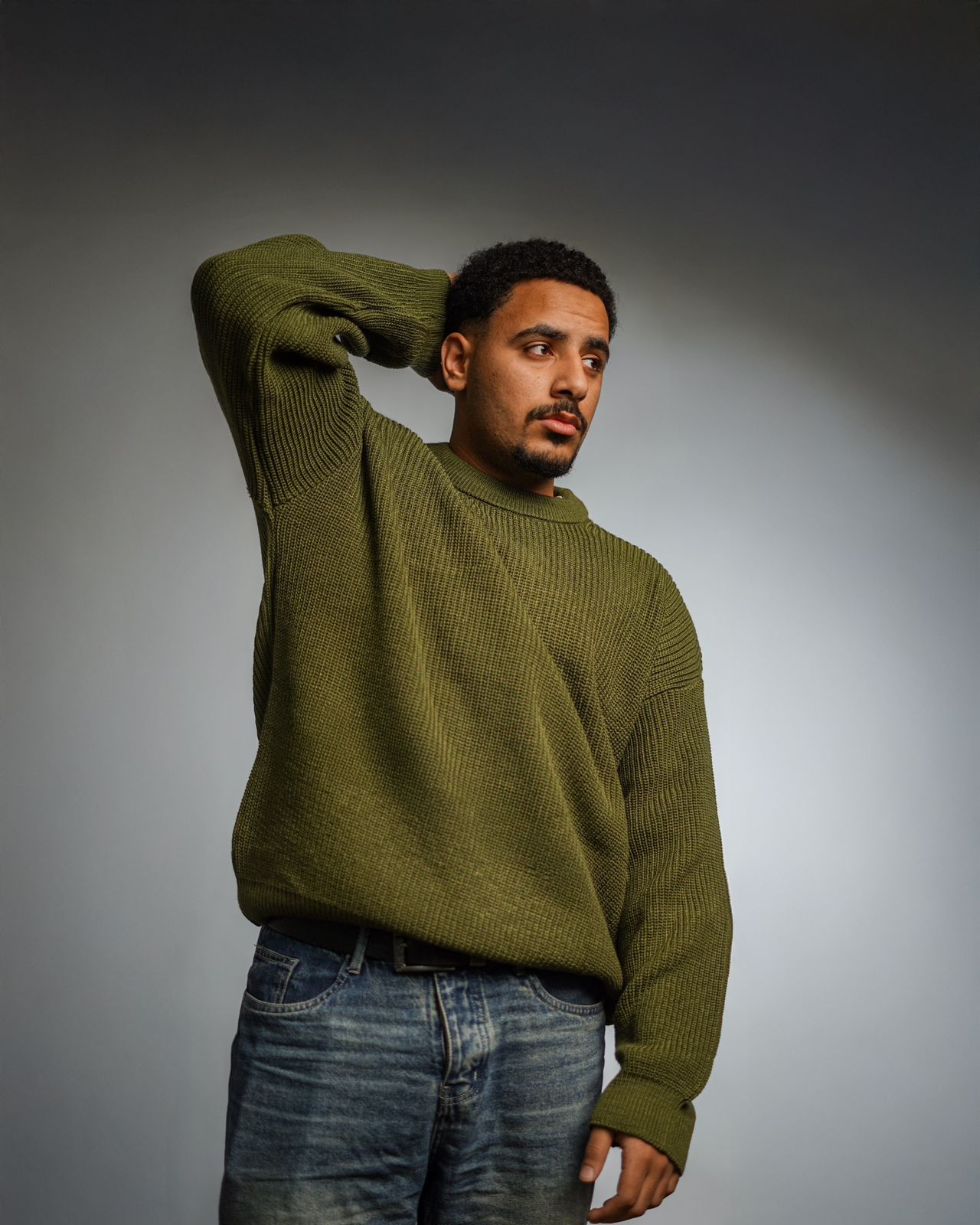 Olive Knitted Sweater