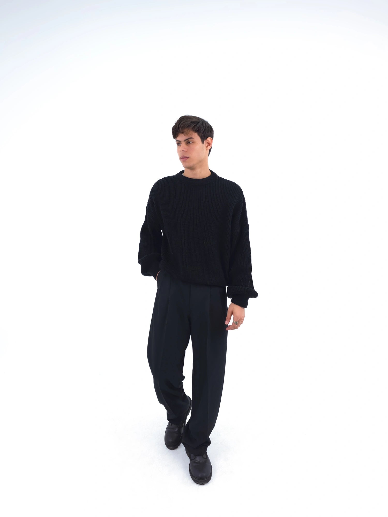 Black Knitted Sweater